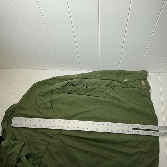 Exofficio Vented Fishing Shirt Men's Large Long Sleeve Button Front Olive Green - Picture 8 of 9